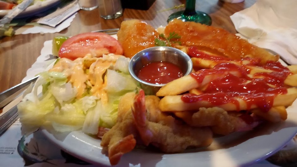 Fish and Shrimp Plate